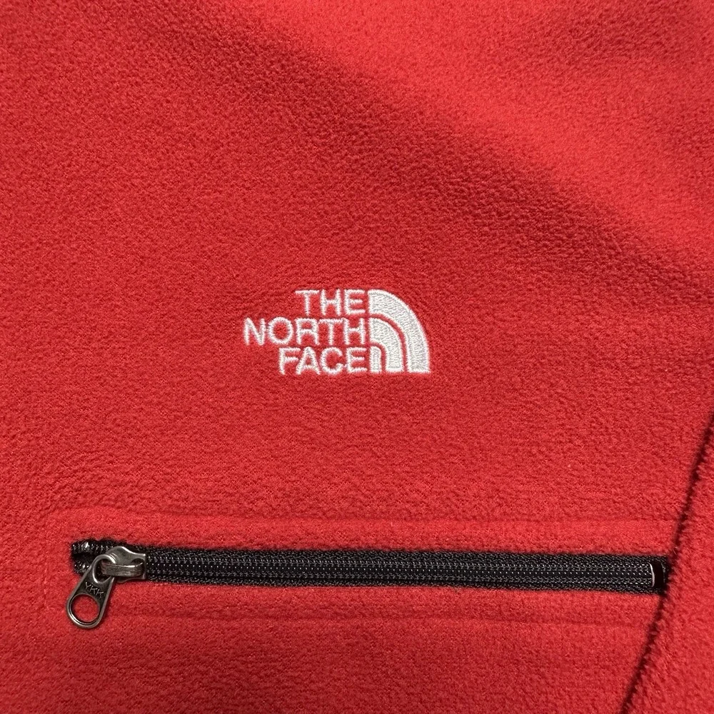 The North Face Alpine Jacket Men M Fit L Back Red Fleece 1/4 Zip Gorpcore
